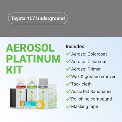 Car Paint Touch Up Spray Kit (Aerosol Spray - Platinum Kit / Underground)