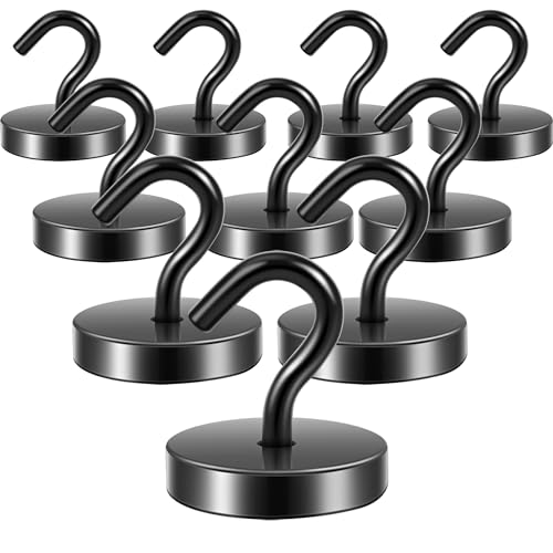 Magnetic Hooks Steel Tube Design for Cruise (Black / 130lb Magnetic Hooks)