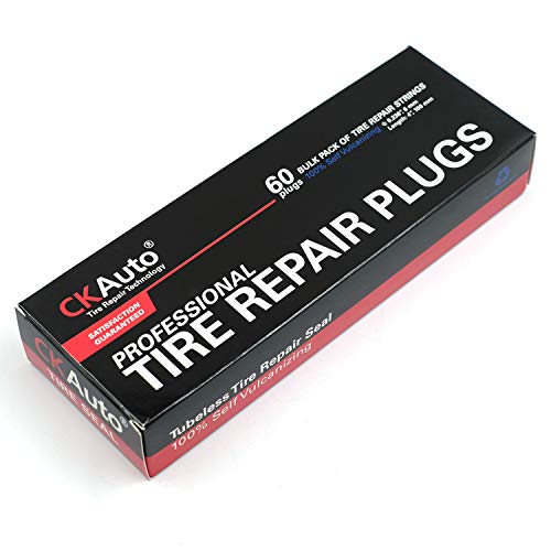 60 pcs 4" Black Tire Repair Strings Tire Repair Plugs (Black / 4" x φ0.236" 60pcs)