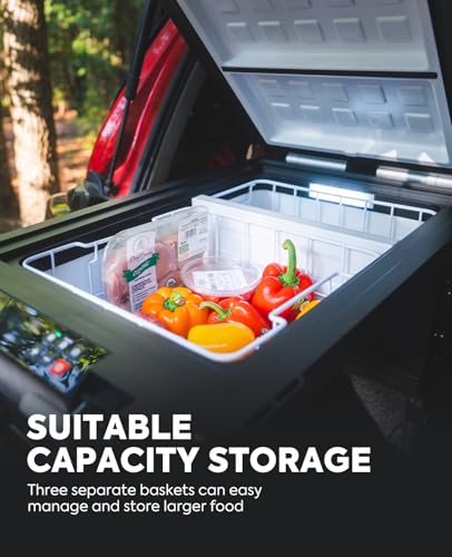APL55 Dual Zone Portable Refrigerator Freezer Bluetooth Controlled (Black)