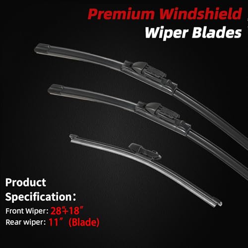 Windshield Wiper Blades (28"+18"+11")