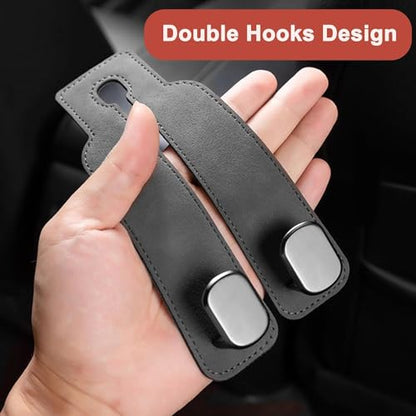 Car Headrest Hooks (Gray)