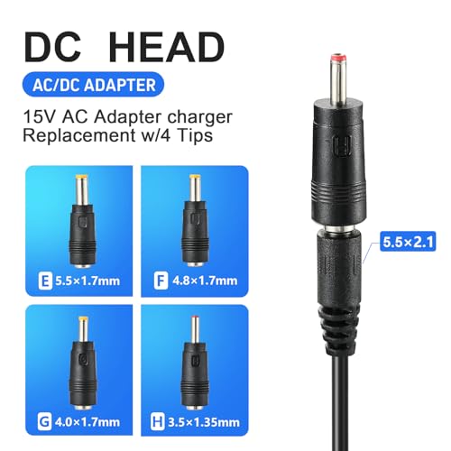 15V 1A Charger for Car Jump Starter Power Supply 15V 1A~1.5A for Peak 450A 500A 600A 800A 1000A Auto Battery Booster Jump Starter