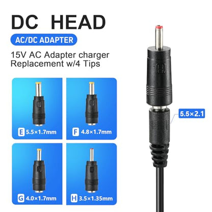 15V 1A Charger for Car Jump Starter Power Supply 15V 1A~1.5A for Peak 450A 500A 600A 800A 1000A Auto Battery Booster Jump Starter