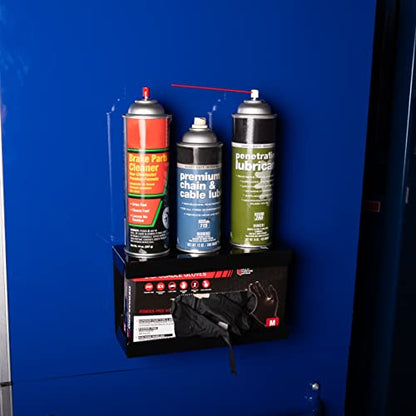 Magnetic Glove Dispenser with 4 Powerful Magnets (Black)