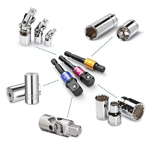 Socket Adapter Extension Set (3*black)
