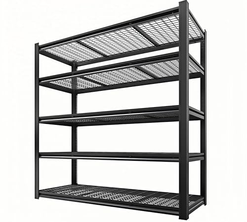 5 Tier Heavy Duty Garage Shelving (5T 55" W x 24" D x 84" H)