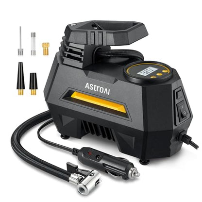 AIRUN H1 Tire Inflator Portable Air Compressor (Medium / Yellow)