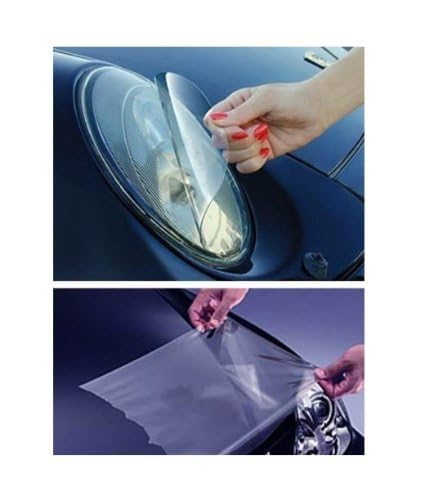 12 by 48 Inches Self Adhesive Headlight (12 X 48 / Clear)