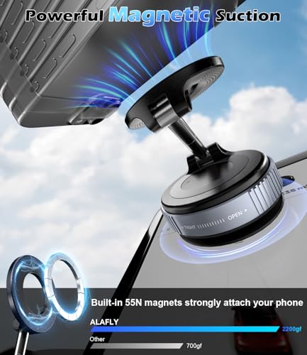 Car Phone Mount Holder for Magsafe (Car Phone Mount-Black)