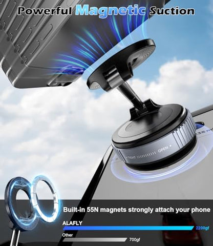 Car Phone Mount Holder for Magsafe (Car Phone Mount-Black)