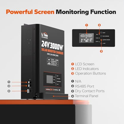 3000W Solar Inverter Charger (24V 3000W Inverter Charger (60A MPPT))