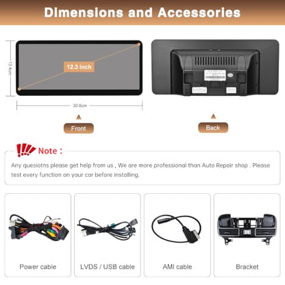12.3 Inch Display Screen Car Radio for Mercedes Benz GLE GLS 2016