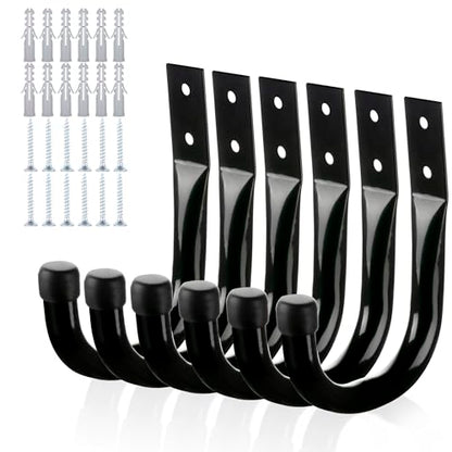 Metal Wall Hooks for Hanging Heavy Duty (3.5''-6pcs)