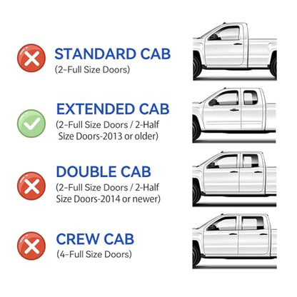 Window Visors Rain Guards for 2004 (2004-2012 Colorado/Canyon Extended Cab)
