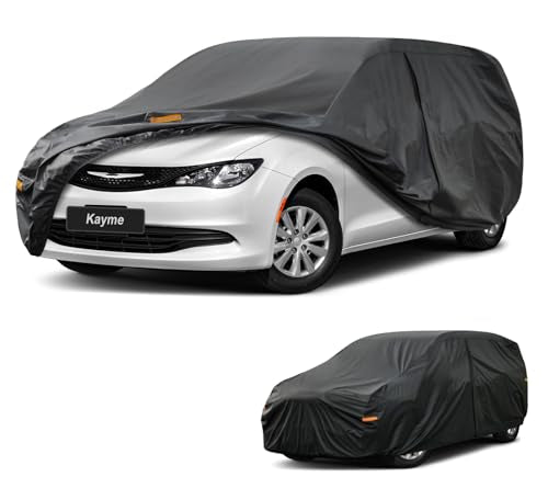 7 Layers Waterproof Car Cover for Chrysler Voyager (PE-Black / Custom Fit Chrysler Voyager/Pacifica)
