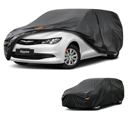 7 Layers Waterproof Car Cover for Chrysler Voyager (PE-Black / Custom Fit Chrysler Voyager/Pacifica)