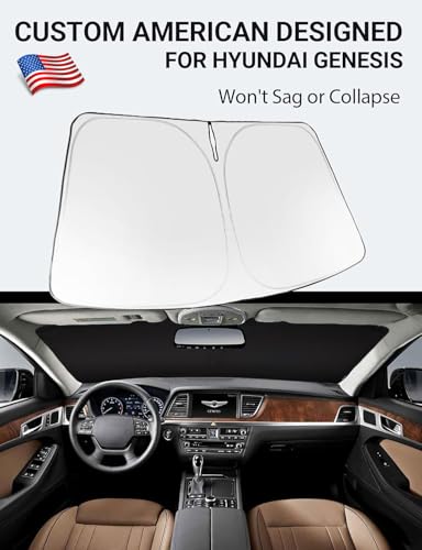 Custom Fit Car Windshield Sun Shade for 2015 (2015-2016 Genesis)