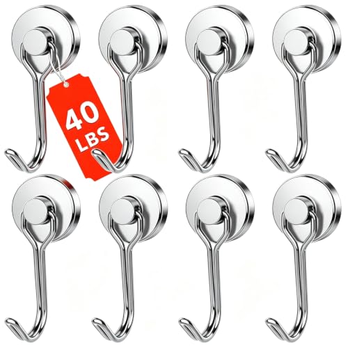 Magnetic Hooks (Silver / 0.79in)