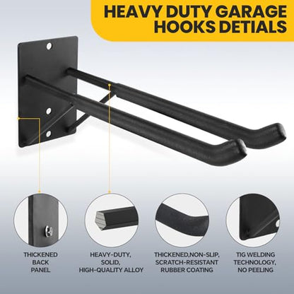 14" Large Heavy Duty Garage Hooks (2-Pack 14" Heavy Hooks)