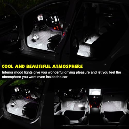 Car LED Strip Light (White / 48 LED, USB Port)