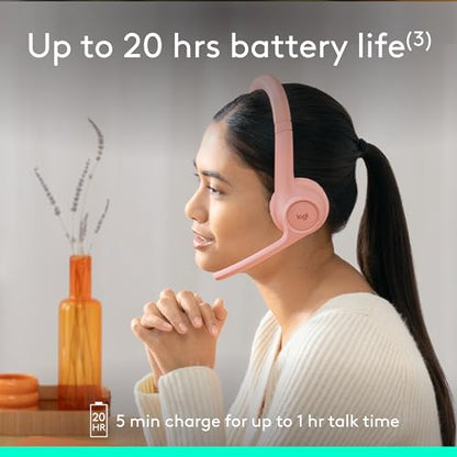 Zone 300 Wireless Bluetooth Headset with Noise Canceling (Rose)