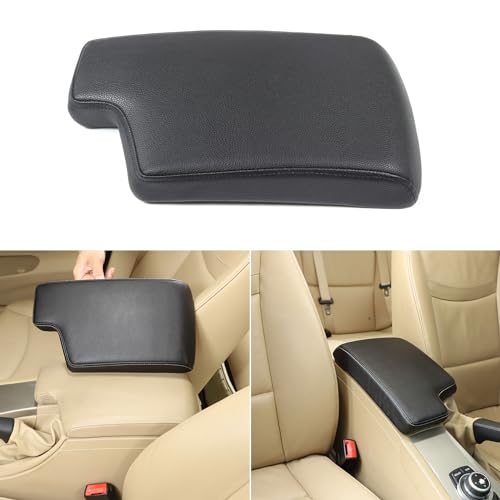 Car Armrest Box Cover for BMW 3 Series E90 E91 E92 E93 2006 (Black)