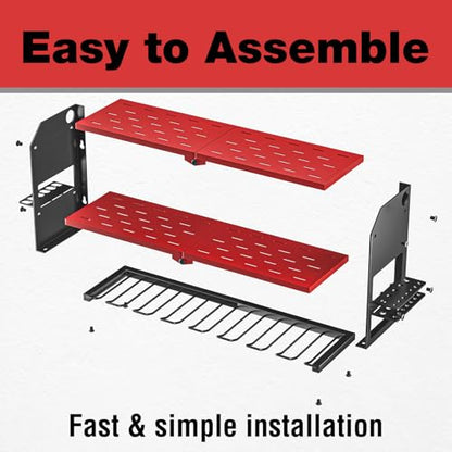 Power Tool Organizer Wall Mount (without Power Strip / Red)