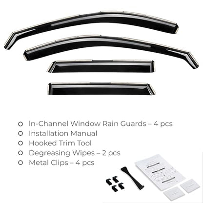 Window Deflectors Smoke Tinted In (For CX-5 17-25)