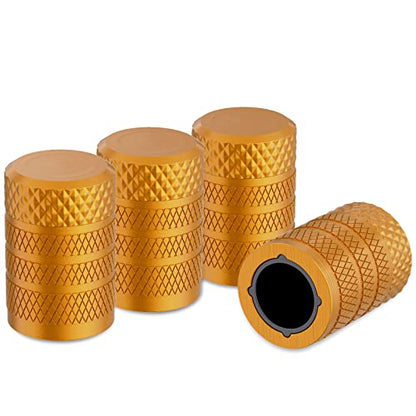 Tire Valve Stem Caps (Yellow)