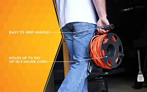 Heavy Duty Metal Extension Cord Reel Stand (150 Foot)