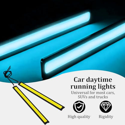 12PCS Car LED Interior Light Bar (Ice Blue)