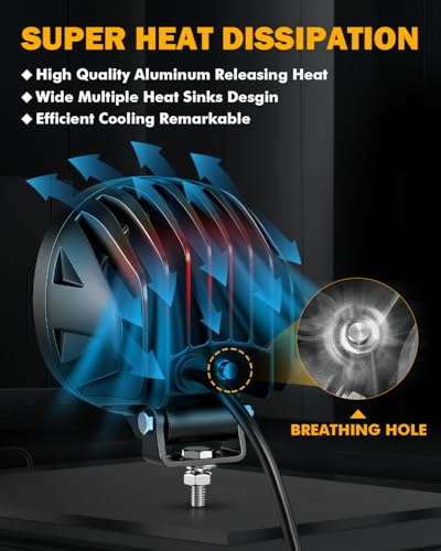 P4 Series 4 Inch White LED Driving Light (P4 Series-White Spot Beam)