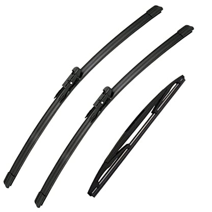 3Pcs Wipers for Ford Escape 2008 2009 2010 2011 2012 (20''+20''+12''(Front & Rear Oem Wipers))