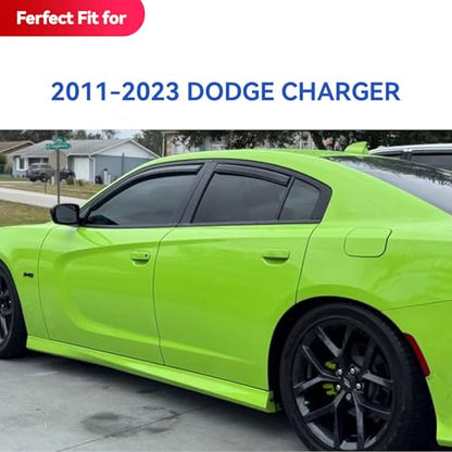 in Channel Window Visors Rain Guards for 2011 (2011-2023 Dodge Charger)