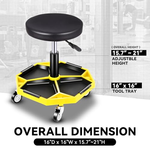 Mechanic Stool (Yellow)