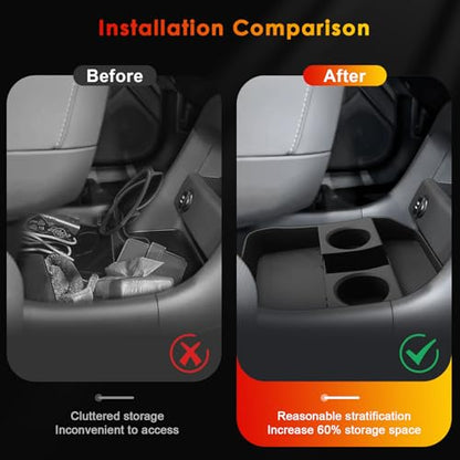 for 2026 Hyundai Palisade Under Console Organizer for 2026 Palisade Hybrid 7