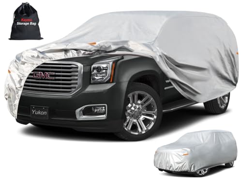 6 Layers Waterproof SUV Car Cover for GMC Yukon 1995 (LM-Silver / 31. Custom Fit GMC Yukon)