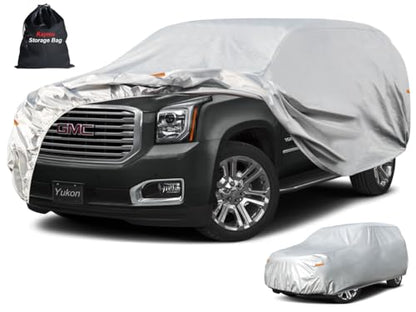 6 Layers Waterproof SUV Car Cover for GMC Yukon 1995 (LM-Silver / 31. Custom Fit GMC Yukon)