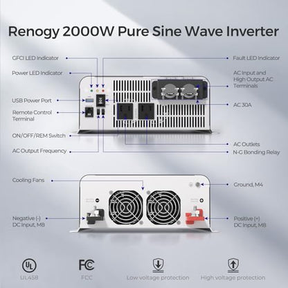 PUH 2000 watt Pure Sine Wave Inverter Built