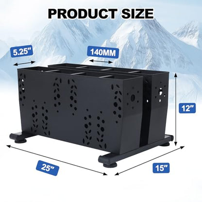 Freestanding Ski Storage Rack for 4 Pairs (4 Pairs-Ski Storage Rack)