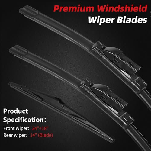 Windshield Wiper Blades Replacement for Mazda CX (24"+18"+14"(Top Lock))