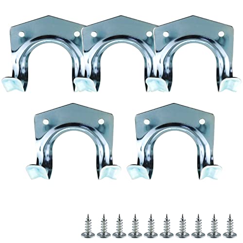 5pcs Tool Hanger Hooks Set Wall Hook for Storage of Tools Hooks to Hang Wall Mounted Double Tool Storage Hooks Brackets to Hang on The Wall