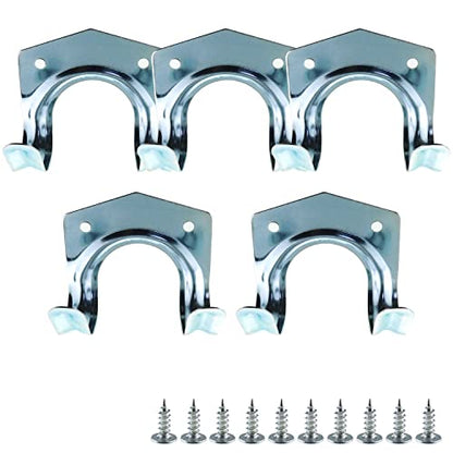 5pcs Tool Hanger Hooks Set Wall Hook for Storage of Tools Hooks to Hang Wall Mounted Double Tool Storage Hooks Brackets to Hang on The Wall