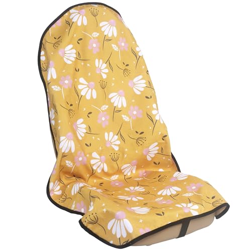 Car Seat Cover Protector Front Seats (1Pcs Front Seat Towel / Chamomile and Yellow)