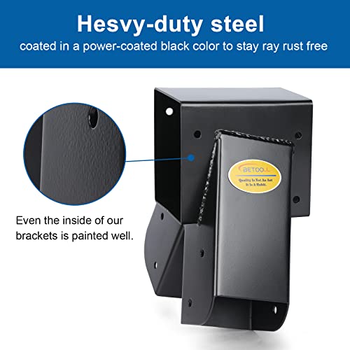 BETOOL Swing Set Brackets (End Brackets(2Pcs-Black))
