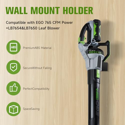Leaf Blower Wall Mount Holder Compatible with EGO 765 CFM Power+ LB7654 & LB7650 (Black)