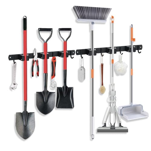2 Pack Broom Hanger and Mop Holder (3R4H / 2 Pack)