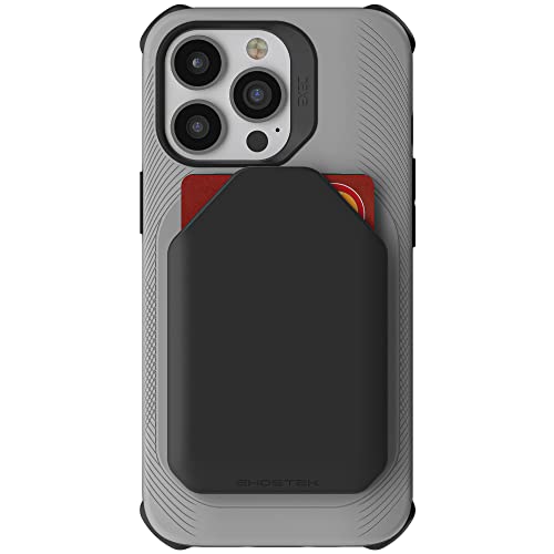 EXEC iPhone 13 Pro Wallet Case with Removable Card Holder for MagSafe Charger and Supports Magnetic Car Vent Mounts Protective Phone Cover Designed for 2021 Apple iPhone13Pro (iPhone 13 Pro / Gray)