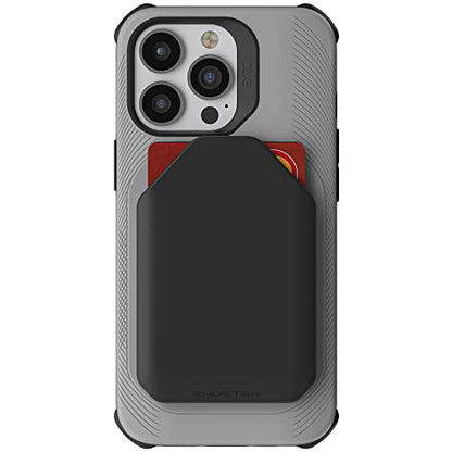 EXEC iPhone 13 Pro Wallet Case with Removable Card Holder for MagSafe Charger and Supports Magnetic Car Vent Mounts Protective Phone Cover Designed for 2021 Apple iPhone13Pro (iPhone 13 Pro / Gray)